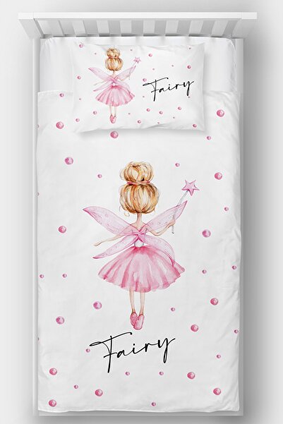Homamia Fairy Girl Patterned Single Bedspread