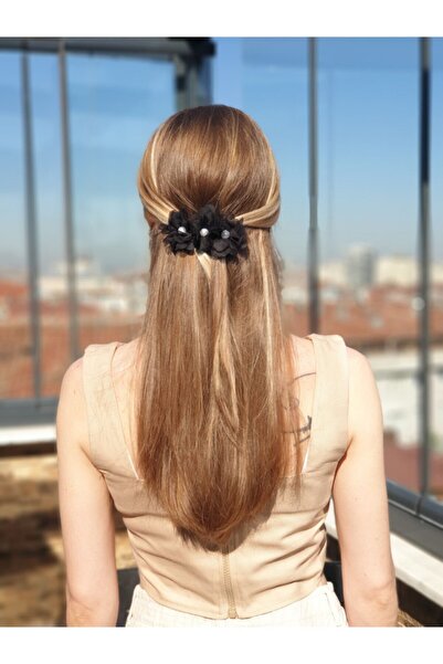 Melkady Aksesuar Melkady 233tsi - Πολυτελής αυτόματη πόρπη με λουλούδια και π...