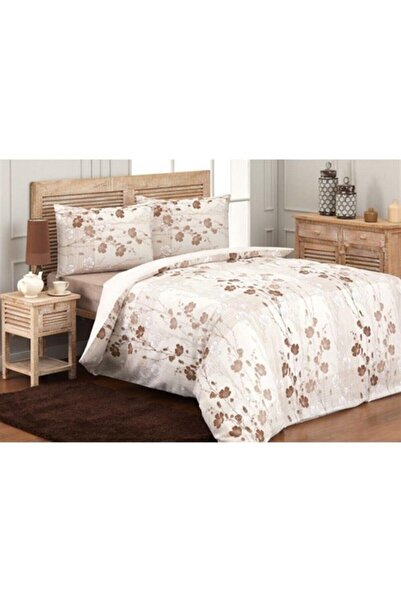Özdilek Bej Modaletto Fashion Blooming Çift Kişilik Nevresim Takımı