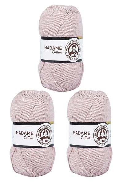 Ören Bayan Madame Cotton Dark Powder Πλεκτό νήμα 025 100 gr Σετ 3 τεμ