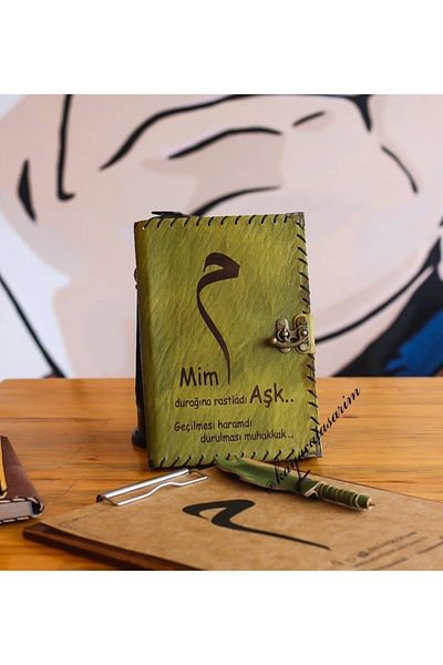 zarif atölye Genuine Handmade Leather Commemorative Book