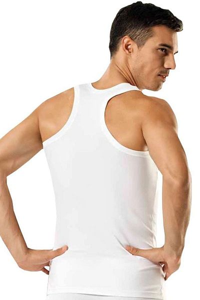 Tutku Men's Rib Sport Athlete - Pack of 2 - White