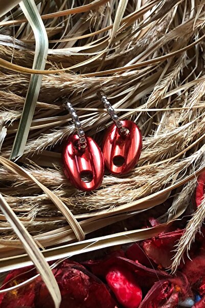 Leerybee الكروم اللون الأحمر أقراط بحار عقدة مضادة للحساسية