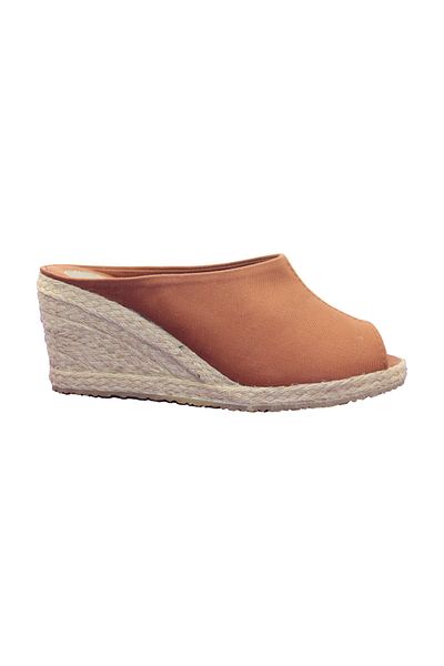 GokceKundura06 Women's Tan Straw Linen Slippers