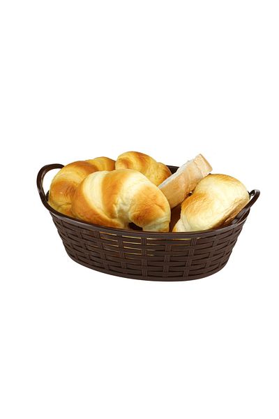 Bora Plastik Wicker Patterned Bread Basket Oval 28 cm No:2 Bo665