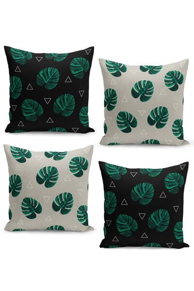 Filamente Модний комплект чохлів для подушок з тропічним візерунком з листя, ...