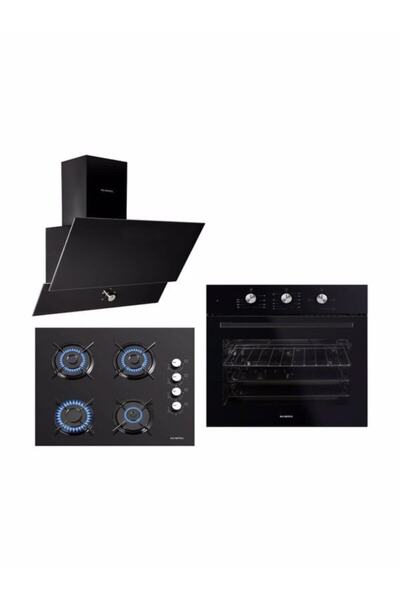 KUMTEL Siyah Ankastre Set