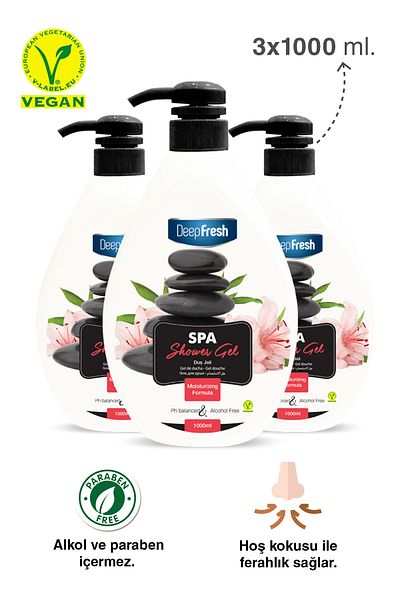 Deep Fresh Spa Shower Gel 3 X 1 Lt