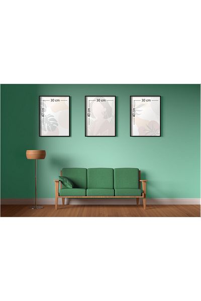 ÖZCANLAR ÇERÇEVE Frameless Multi Frames Prints Print Set Home Decor Home Decor Painting 159