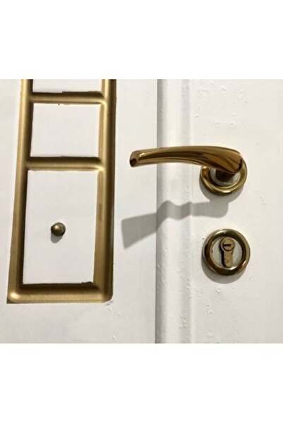 İstanbul E-Hırdavat Bravo Albirifin Rozetli Kapı Kolu Çelik Kapı Kolu Sağ Basar 1 Adet