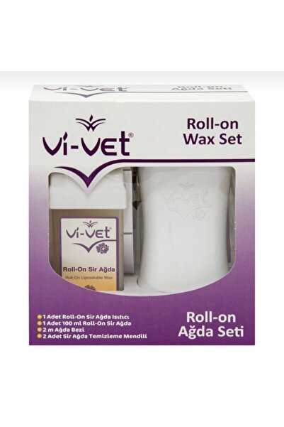 Vi-vet Beyaz Roll-on Ağda Isıtıcı Seti