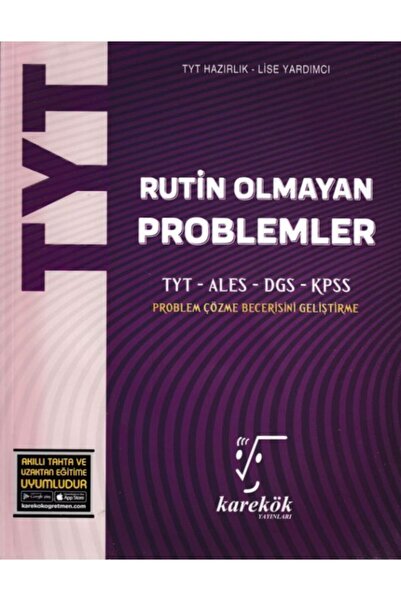 Karekök Yayıncılık Karekök Tyt Rutin Olmayan Problemler (yeni)