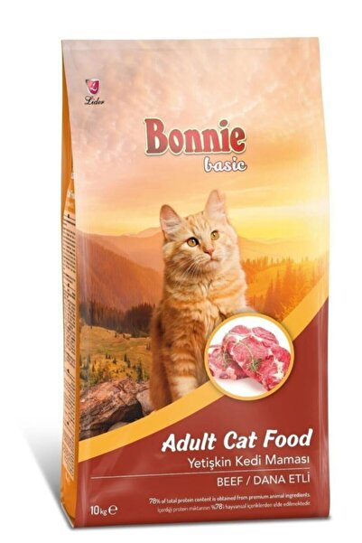 Bonnie Biftekli Kuru Kedi Maması 10 Kg