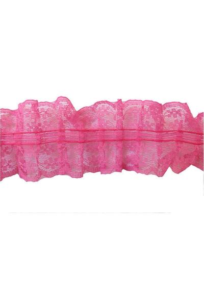 Acar Süs Panglică Dantela Fuchsia 4,2 Cm 20 Yarzi 1 Buc