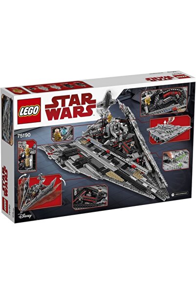 LEGO Star Wars 75190 First Order Star Destroyer 1416 Parça Disney Kutu Oyun Seti