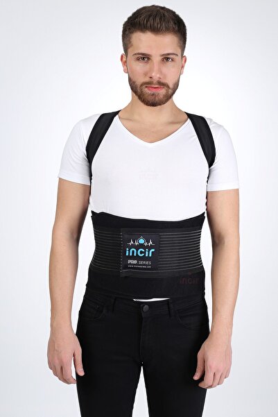 İNCİR Unisex Siyah Termal Sauna Yağ Yakıcı Incelme Zayıflama Bel Korsesi