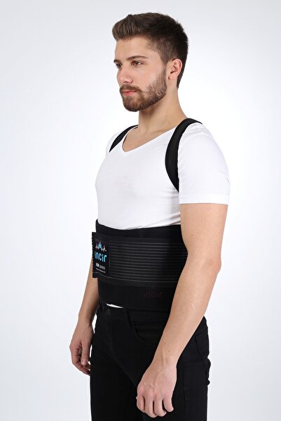 İNCİR Unisex Siyah Termal Sauna Yağ Yakıcı Incelme Zayıflama Bel Korsesi