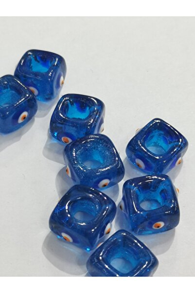 LİVZA BİJUTERİ Cam Nazar Bodrum Boncuğu 07-08 Mm 3 Adet