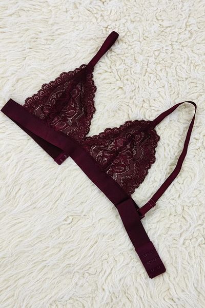 Top Step Bralette fără acoperire cu detaliu elastic