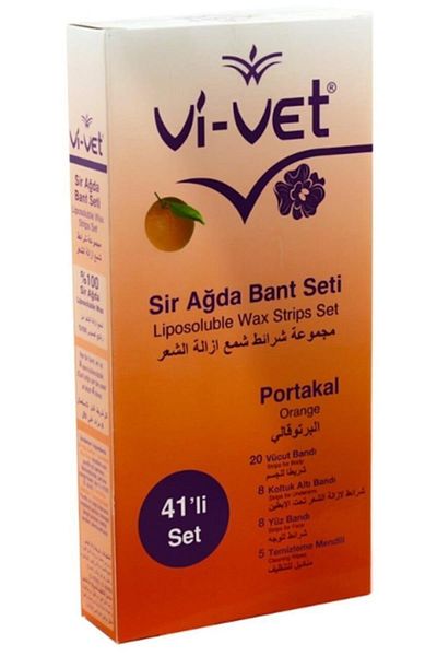 Vi-vet 41 Pack Orange Waxing Strips - Body