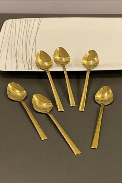 BRONDOFF Stayle Gold Titanium Tea Spoon 6 Pieces