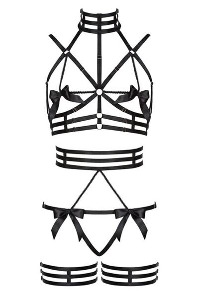 Angels Passion Costum cu ham sexy cu design special, cu geantă din piele personalizată pe nume - Apft350