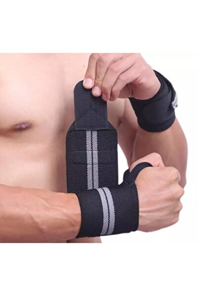 Genel Markalar Halter & Fitness & Crossfit Bilek Bandajı - Wrist Wraps El Bilek Sargısı - 1 Çift