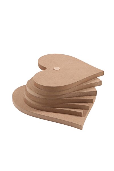 Özka Hobi Ahşap مجموعة ديكور خشبية من خشب إم دي إف مكونة من 6 قواعد أكواب على...