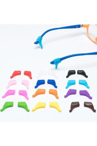 Kai Glasses Handle Holder - Silicone Anti-Slip Ear Holder - Small Size Brown