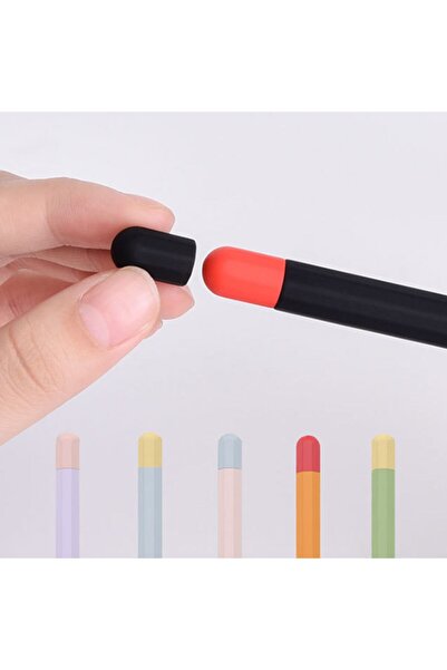 Ally Mobile Ally Apple Pencil 2 Için Koruyucu Kaymaz Silikon Kılıf Siyah