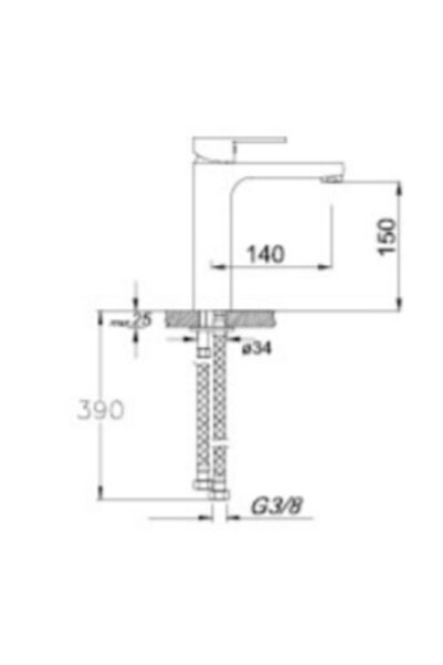 BMS Pera Mix Yüksek Lavabo Bataryası