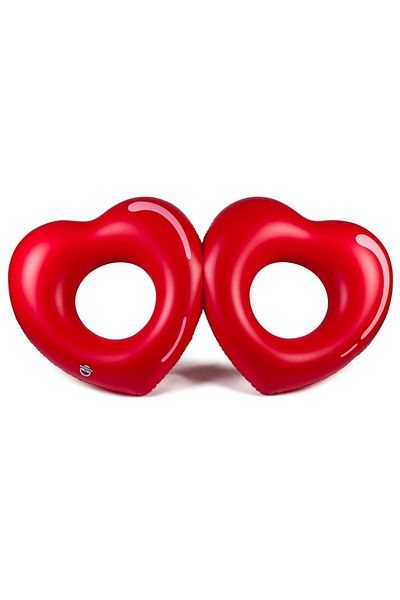 Bigmouth 2-Piece Inflatable Sea Ring with Heart