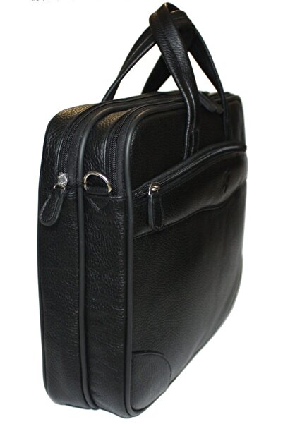 MÇ DERİ حقيبة جلدية أصلية مع حجرة للكمبيوتر المحمول 100% من جلد البقر بأربع عيون