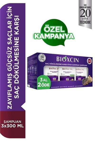 Bioxcin Black Shampoo with Garlic