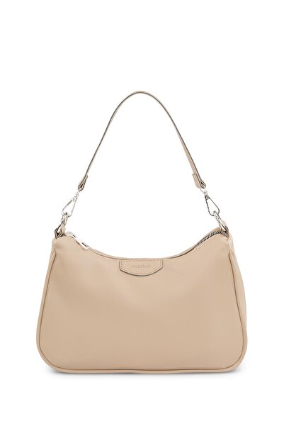 Housebags Kadın Krem Baguette Çanta 206