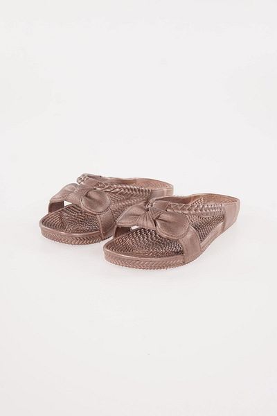 KAŞGAR Women's Brown Non-Slip Sole Bathroom Balcony Beach Street Slippers
