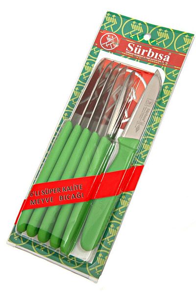 Sürbisa 61007 Fruit Knife - Green Color 61007 Fruit Knife