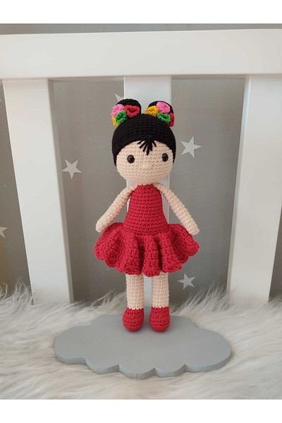 Jaju Baby Princess in Red Dress Amigurumi Toy 24 Cm