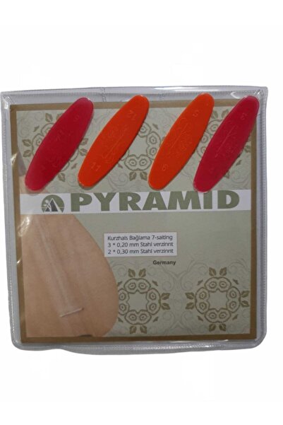 Pyramid Alman Uzun Sap Bağlama Saz Takım Tel 0.20 + 4 Adet Mızrap