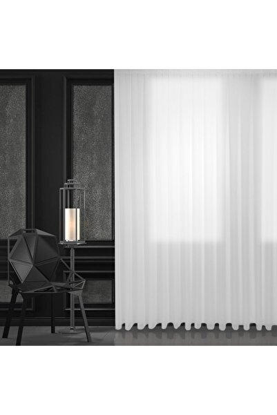 GARDINESTAN JUNG CFO GmbH Kullanıma Hazır Vual Lüx 1/3 Sık Pileli Sade Düz Tü...