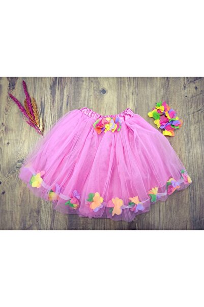 Çello mello Κοριτσίστικη ροζ φλοράλ φούστα Tutu