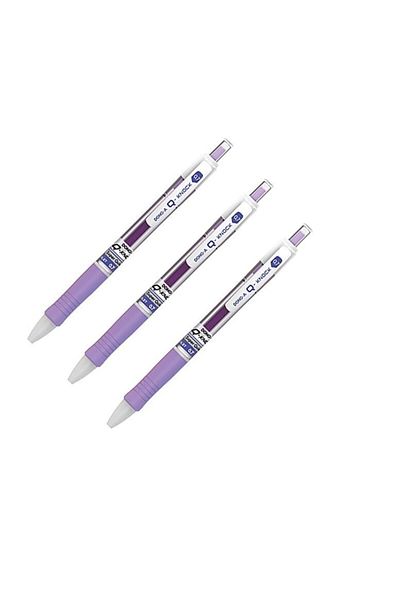 Dong-A Q-knock Gel Pen 0,7 Purple 3 Pieces