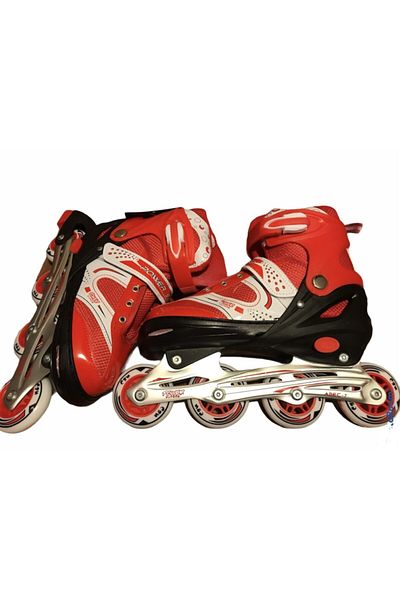 Universal Universal Adjustable Silicone Roller Skates 39-42 Number Red