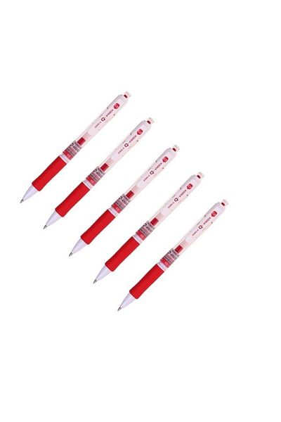Dong-A Q-knock 0.5 Gel Roller Pen Red 5 Pieces