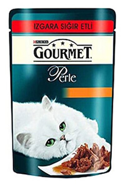 Gourmet Izgara Sığır Etli Pouch Yetişkin Kedi Yaş Maması 24 X 85 G