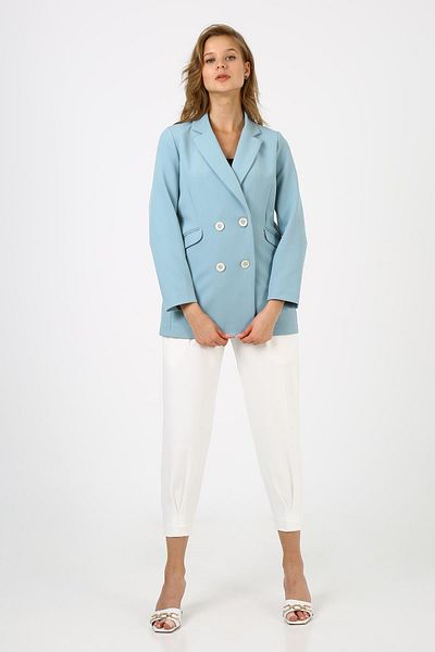 ALEXANDERGARDI Jachetă blazer albastră pentru femei (b21-20400)