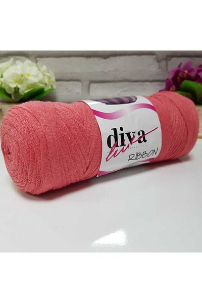 Diva İplik Diva Ribbon 2136 Λουλούδι Ρόδι