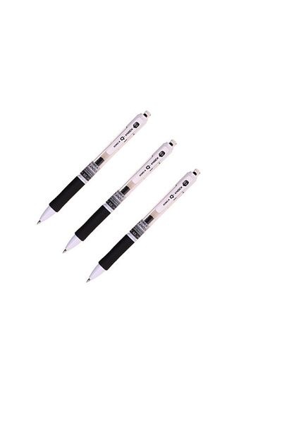 Dong-A Q-knock 0.5 Gel Roller Pen Black 3 Pieces