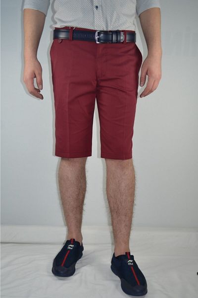 Bomonti Men's Side Pocket Claret Red Short