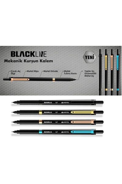 Adel Blackline Metal Pen 0.7mm Copper 1 Piece